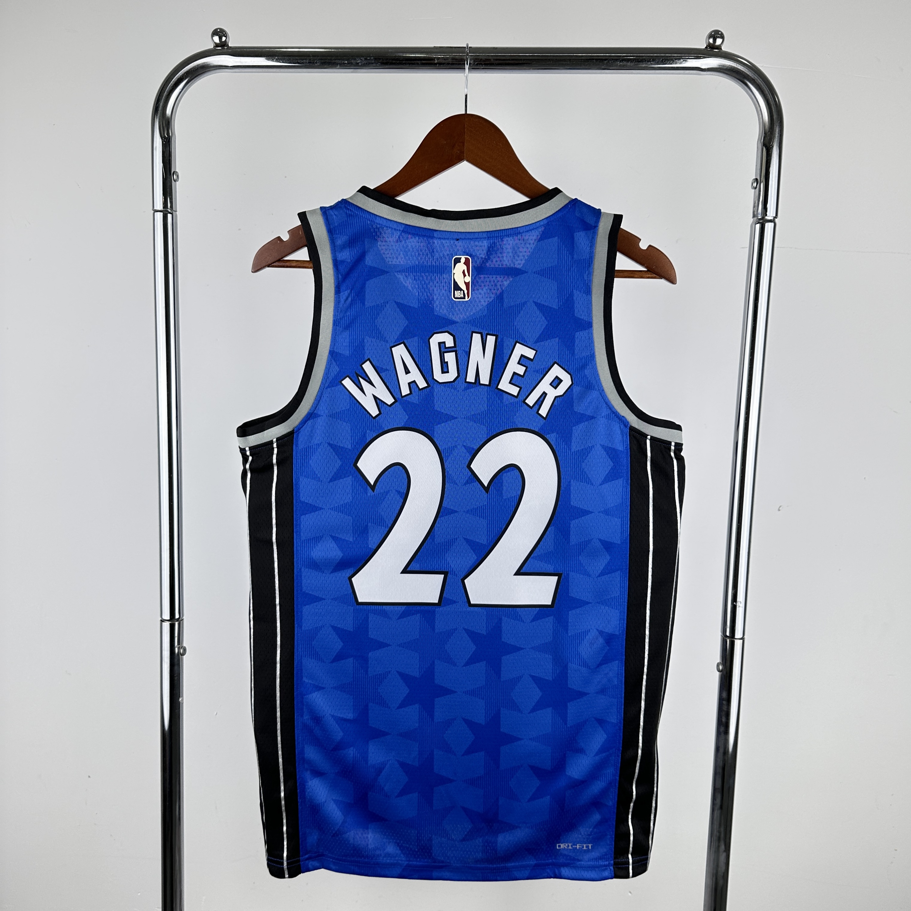 Men Orlando Magic #22 Wagner Blue Throwback Nike 2024 NBA Jersey